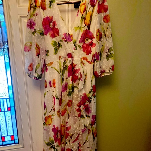 Women’s Maison Tara floral dress size 14 - Picture 11 of 16